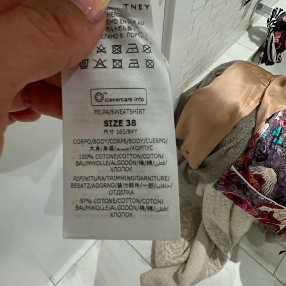 Stella McCartney Organic cotton sweatshirt featuring logo print.